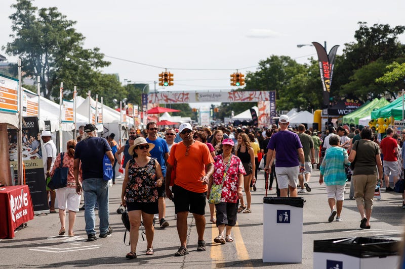 The crowd at Arts, Beats & Eats in Royal Oak