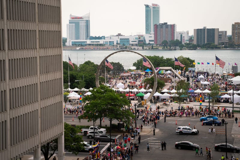 Motor City Pride festival at Hart Plaza