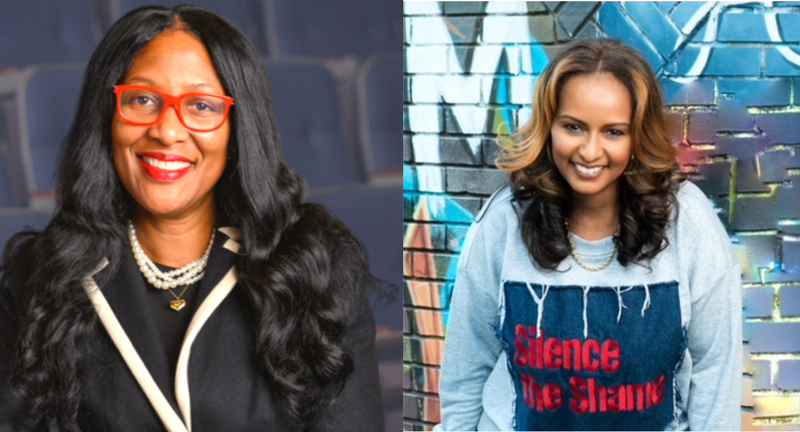 Natalie Hall and Shanti Das