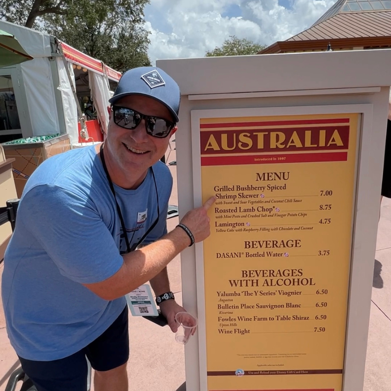 Bill Tafrow's Adventures at Walt Disney World's EPCOT International Food & Wine Festival