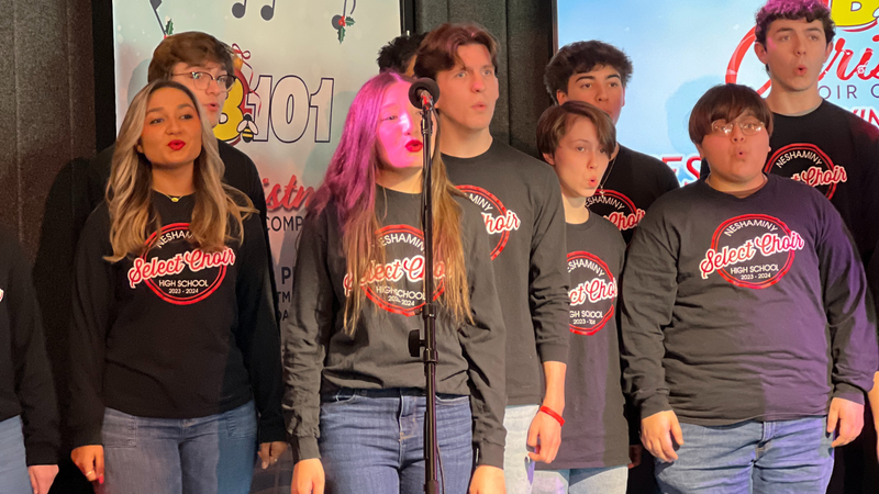B101's 9-12 Division 2023 Christmas Choir Competition Champions Neshaminy High School Perform at B101