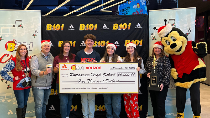 B101's 2024 High School Christmas Choir Competition Champions Pottsgrove High School Performs at B101