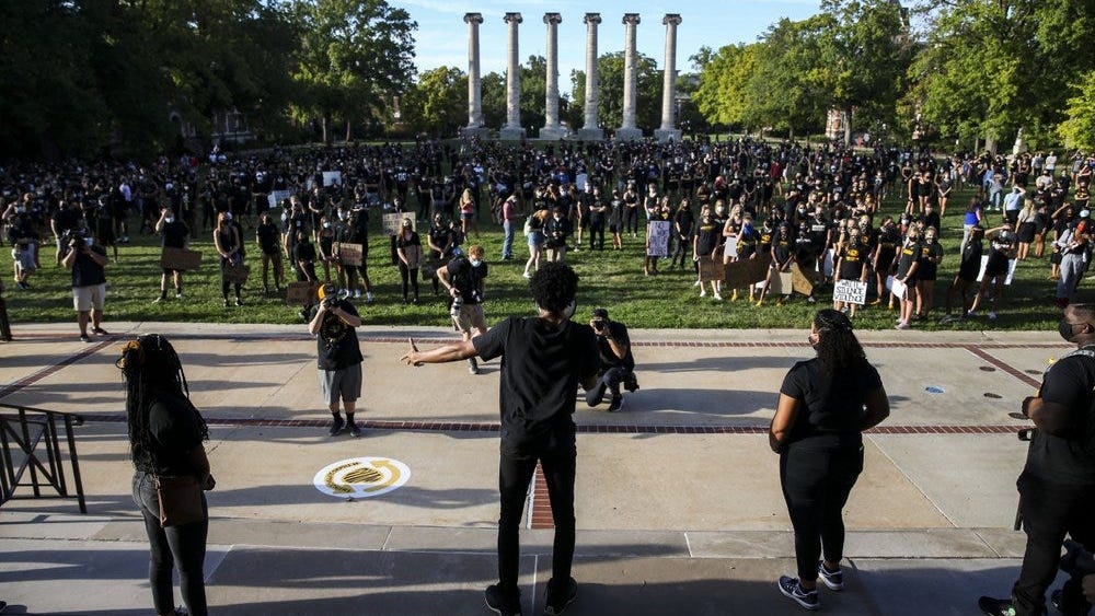 WATCH: Mizzou athletes lead campus march for social justice