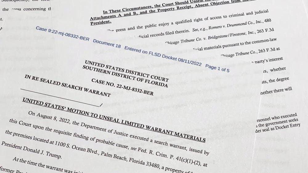 The Trump home search: Push to unseal warrant used by FBI