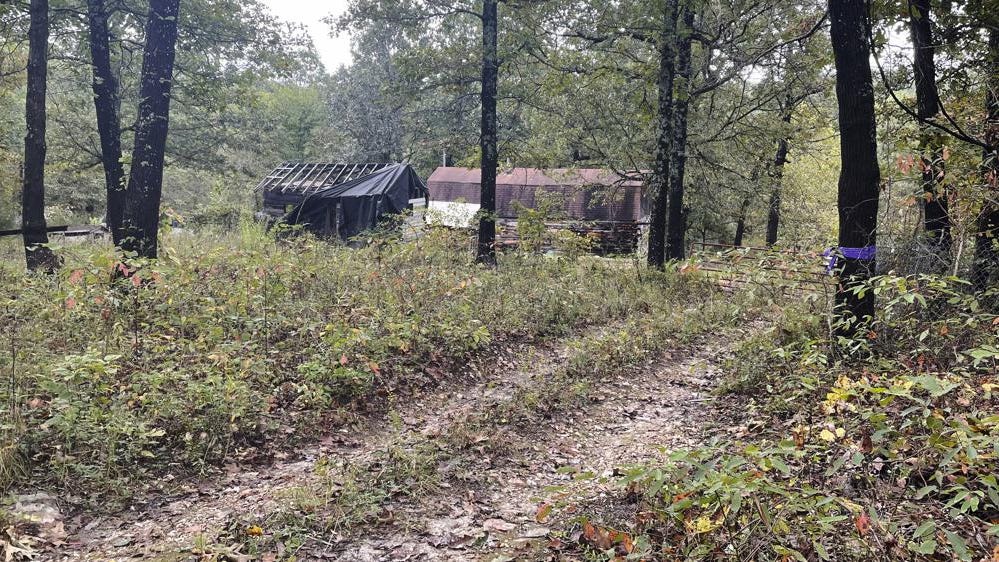 Home of Missouri man charged with kidnapping, locking woman in cage mysteriously burns down