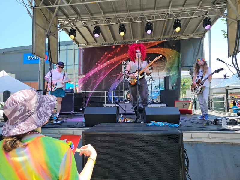 Chicago Pride Fest 2025 live music performance.