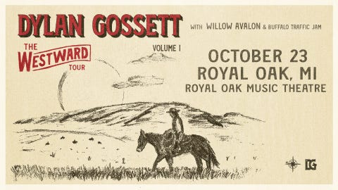 Dylan Gossett at Royal Oak Music Theatre