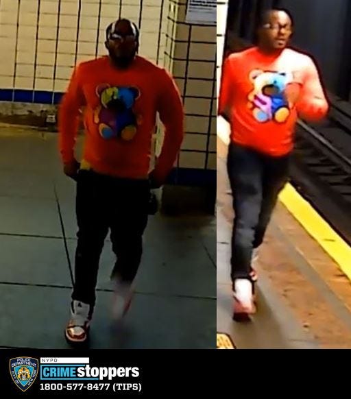 Stills from security footage of the suspect.