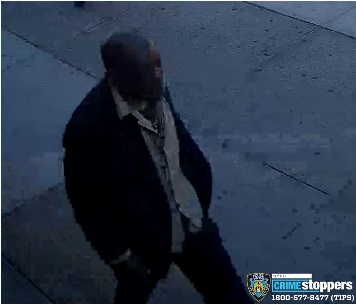 Surveillance image of suspect