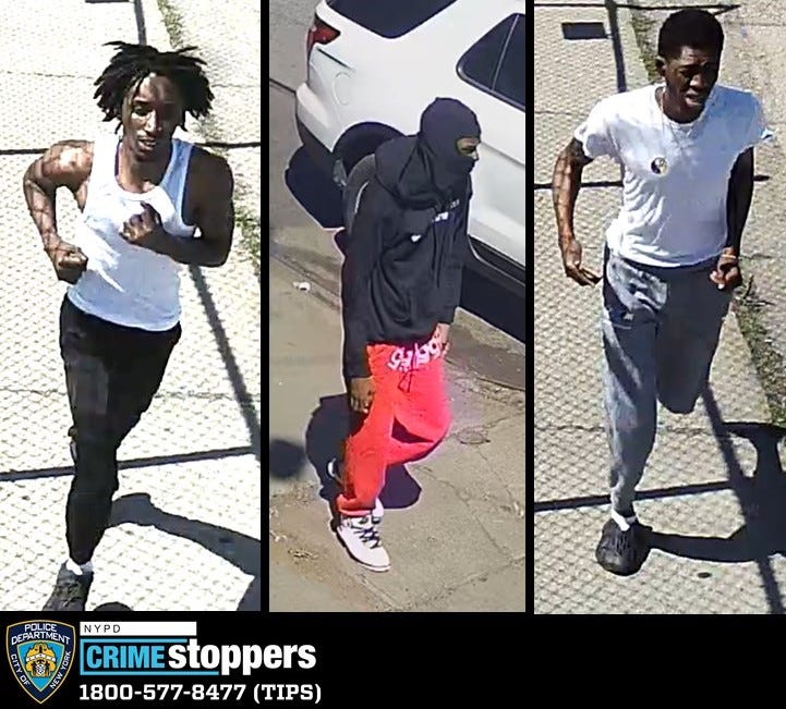 Police are searching for three alleged carjackers following a robbery in East Flatbush on April 13