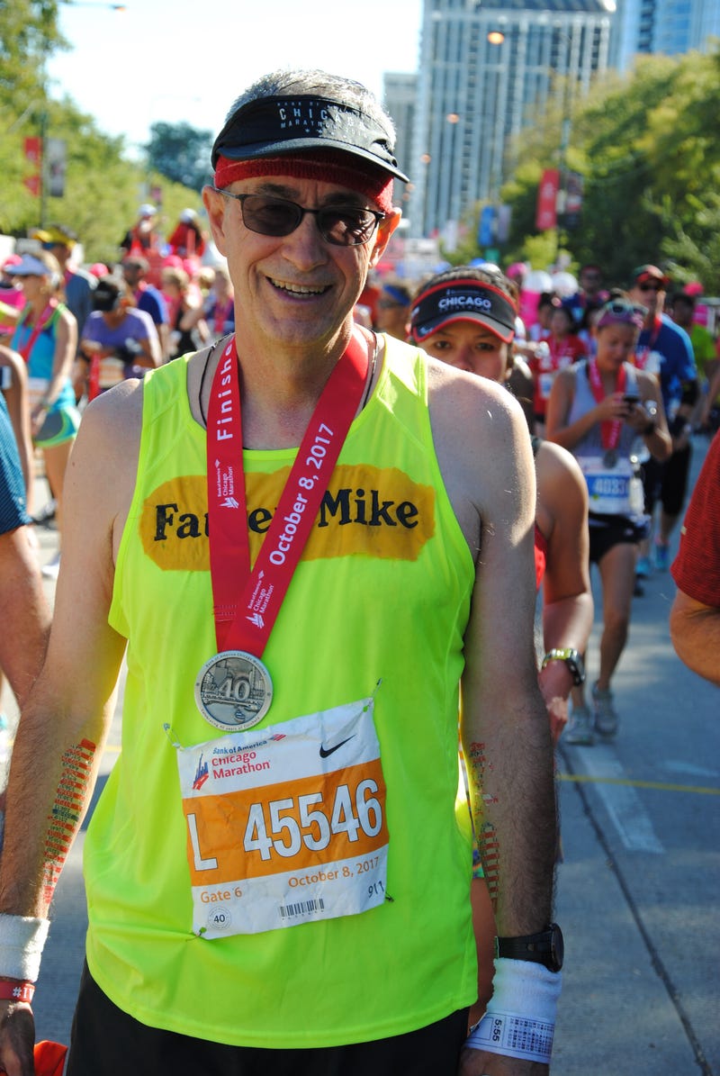 The Chicago Marathon is not happening this weekend as it normally would, but that’s not stopping a Catholic priest from putting in 26.2 miles for charity.