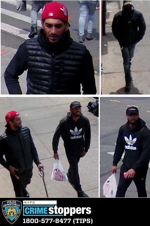 Police released images of the three suspects in the Bronx attack on Tuesday.