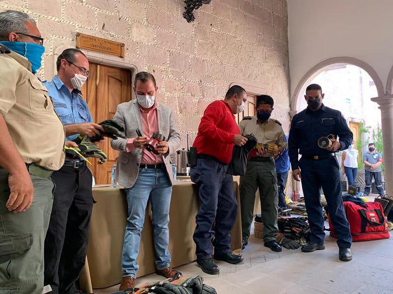 Firefighters in Mexico