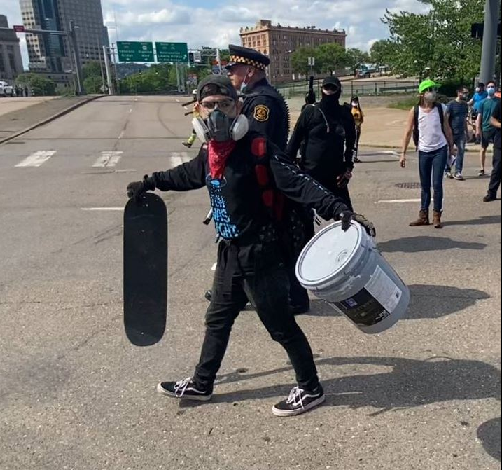 red skateboard