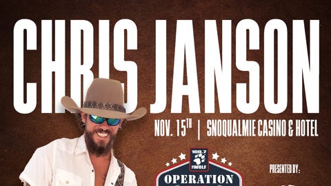 100.7 The Wolf's Operation K9 Companion Concert with Chris Janson