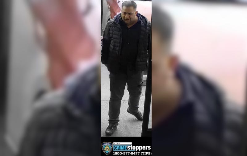 The NYPD released an image of the suspect Friday