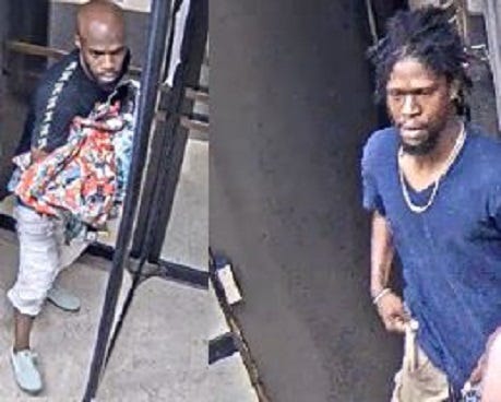 Police say these men are wanted for looting a Macy's on Aug. 10, 2020, at 111 N. State St.