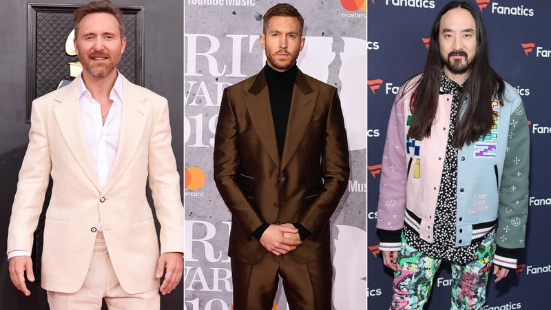 David Guetta, Calvin Harris, and Steve Aoki