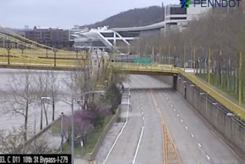 10th Street Bypass on Friday, April 12 before flooding