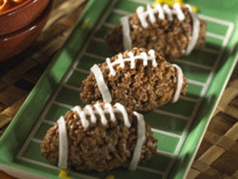 big y chocolate nutty mini football treats recipe
