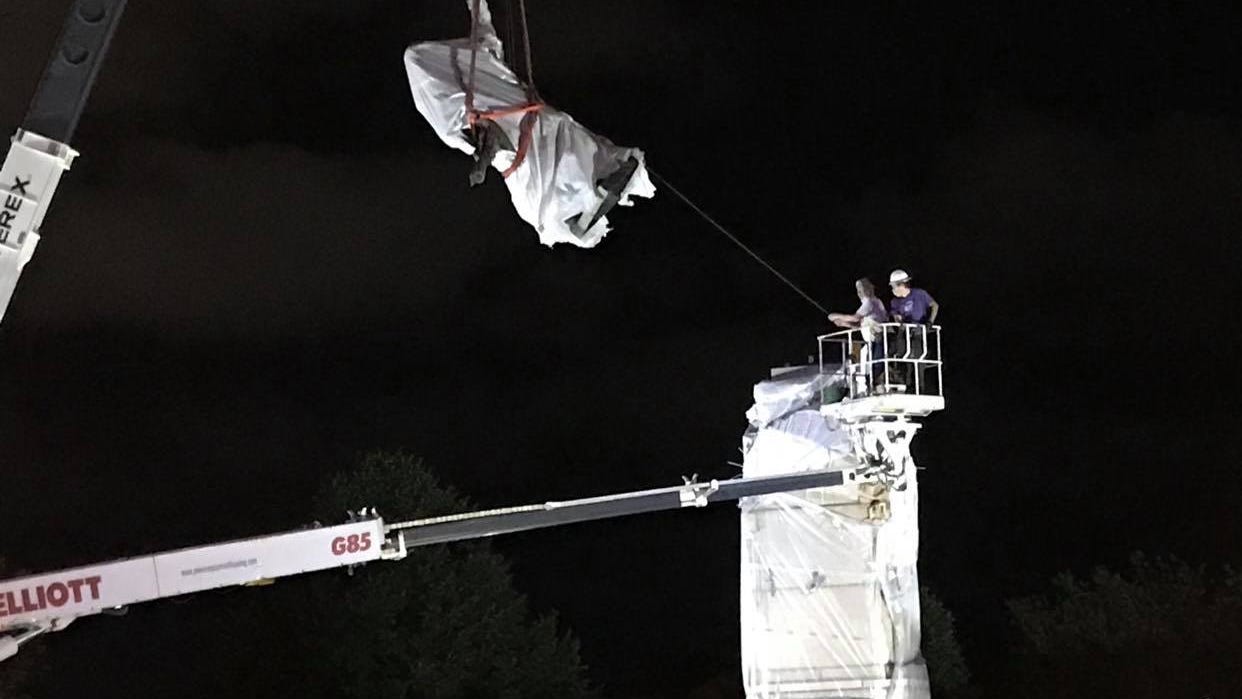 Christopher Columbus Statues Removed From Grant Park, Arrigo Park Following Order From Mayor Lightfoot