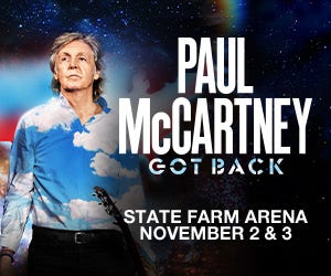 PAUL MCCARTNEY IN CONCERT, MONDAY, 11/3