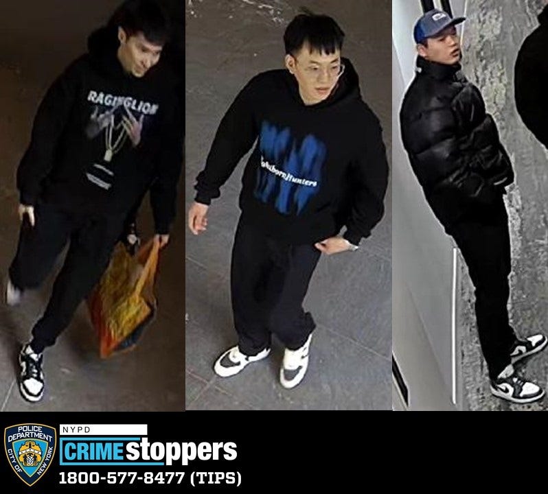 Police are searching for three suspects in the robbery at the Sonder Battery Park hotel on April 27