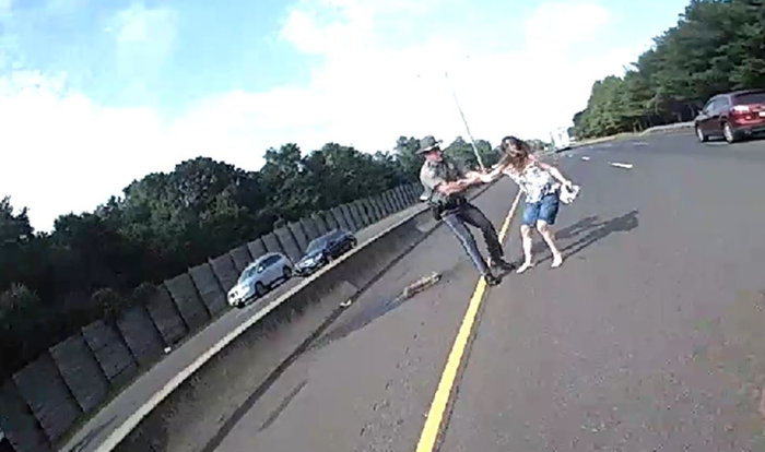 Woman Removed from I-95