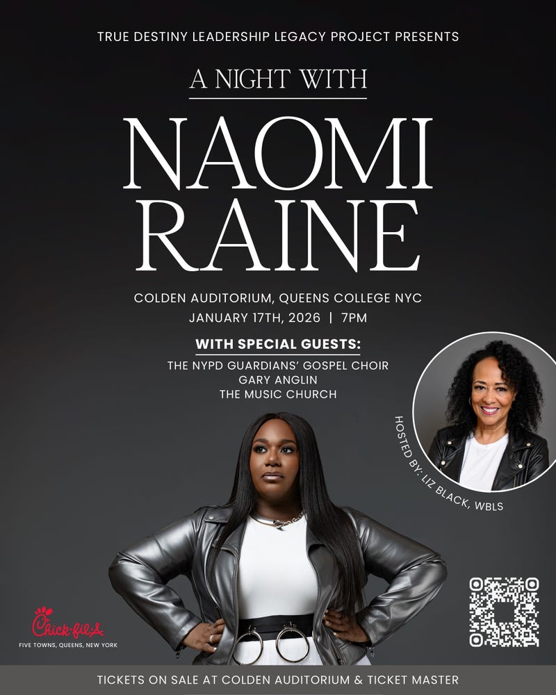 Text for a Chance to Win Tickets to See Naiomi Raine at The Colden Auditorium