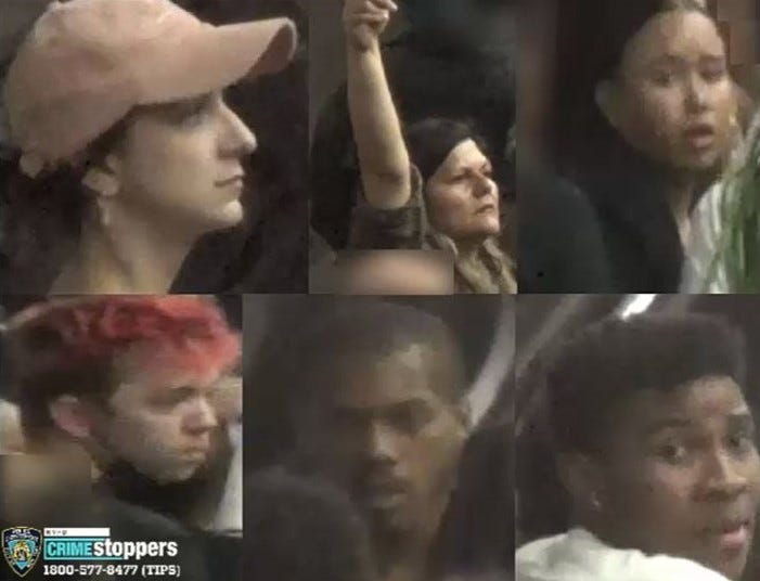 Six people are being sought for occupying subway tracks during a Jordan Neely protest on Saturday evening
