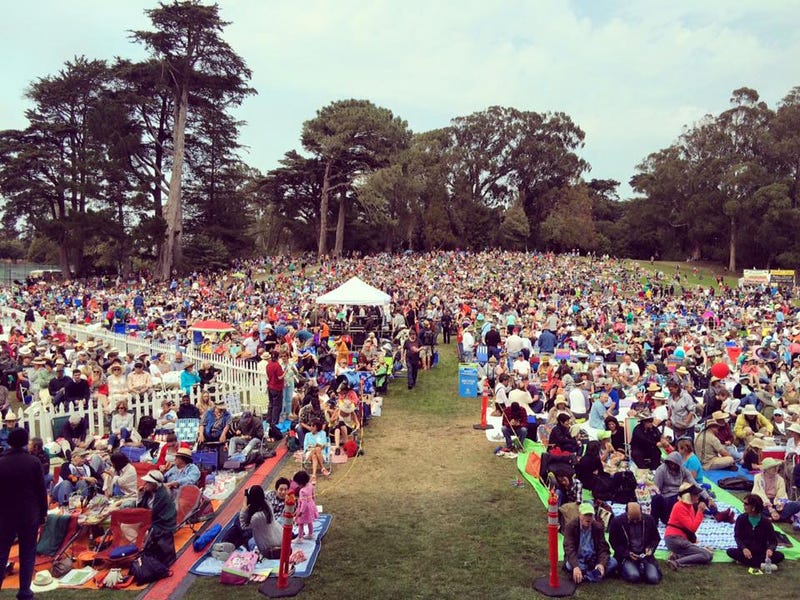 San Francisco Opera annually holds a free concert in Golden Gate Park.