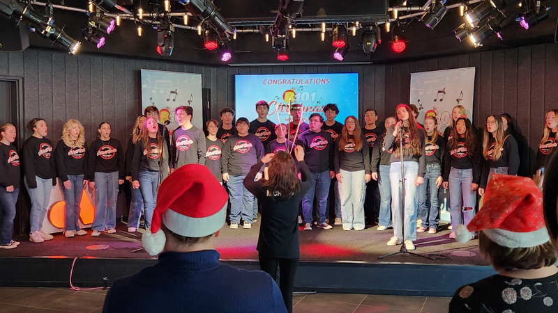 B101's 9-12 Division 2023 Christmas Choir Competition Champions Neshaminy High School Perform at B101