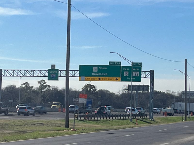 The interchange of I-820 and State Highway 121 on Monday, Feb. 26, 2024.