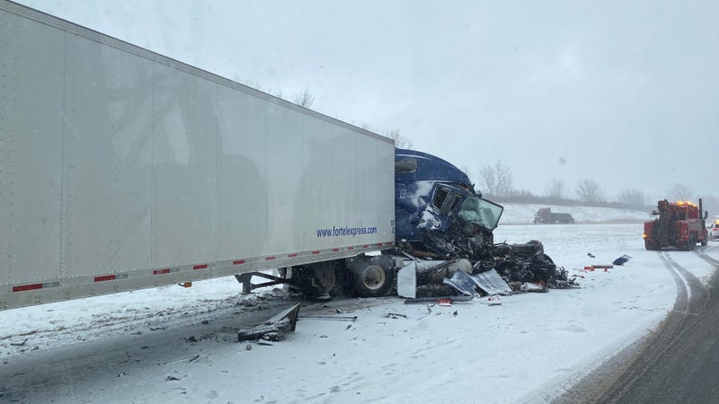 90 truck crash