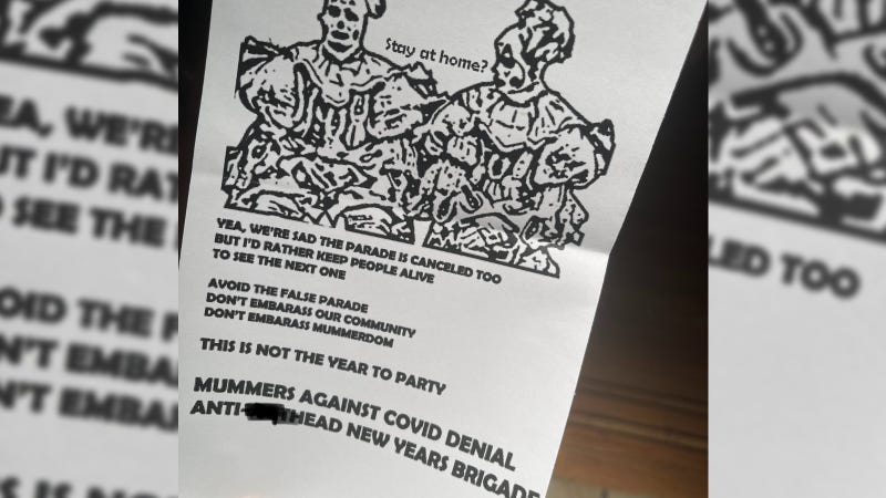 Flier distributed in South Philadelphia