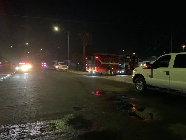 Scene of body found in burned-out car on 12-27-20