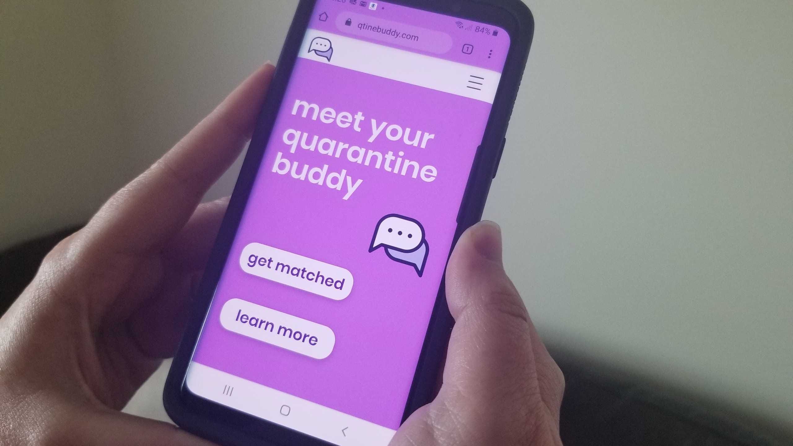 College Student Creates Site To Help People Stay Connected With a 'Quarantine Buddy'