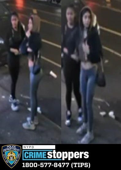 Two women are sought in connection to the attempted armed robbery of a man in the Bronx on Friday that resulted in him being shot twice.