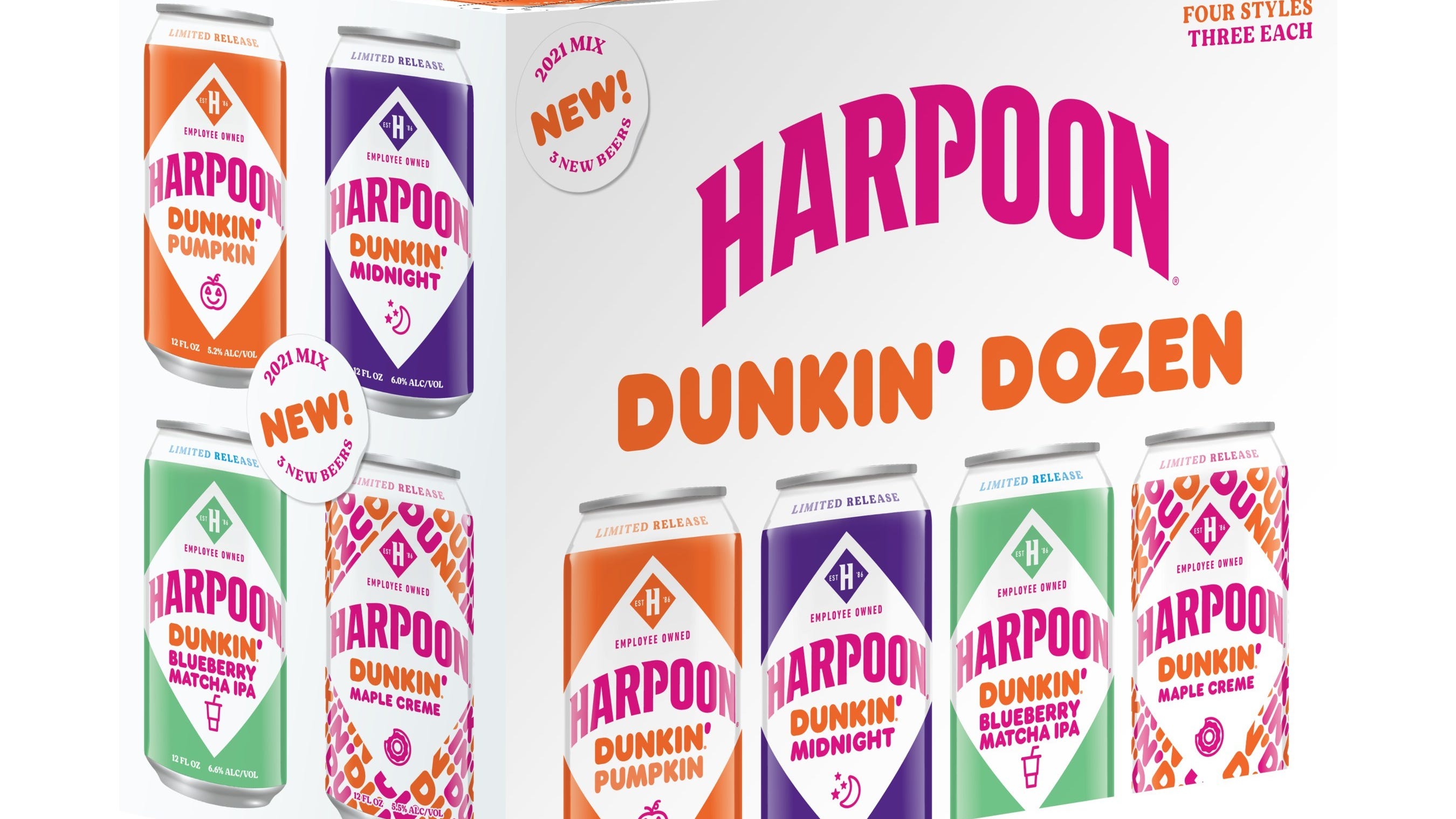 Dunkin' releasing 3 new fall beer flavors made with coffee, matcha, and donuts