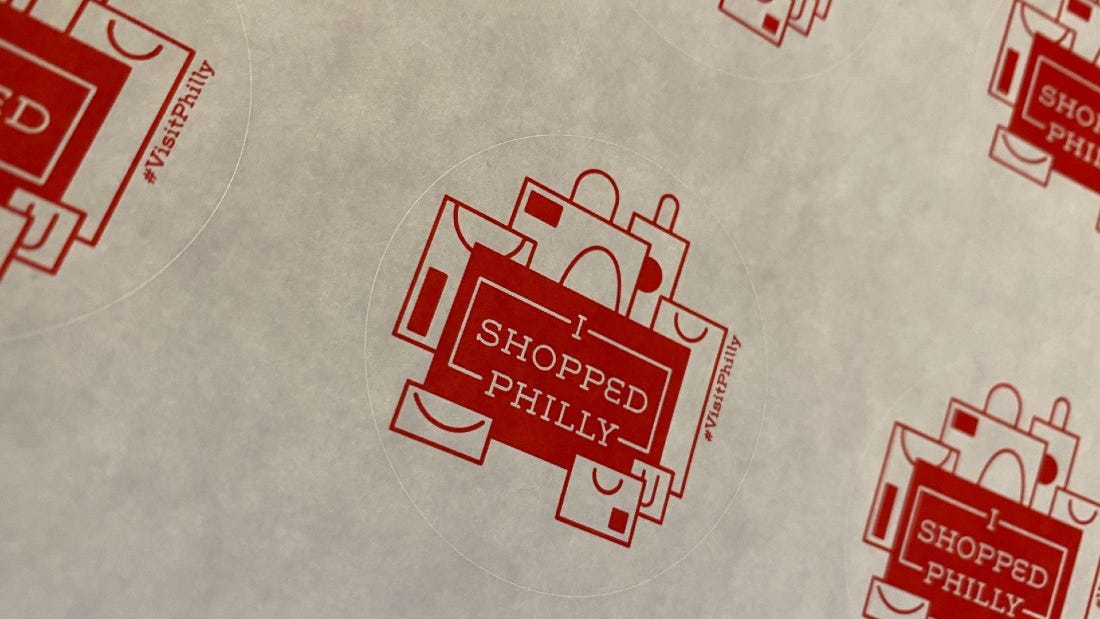 Small businesses give out ‘I Shopped Philly’ stickers to encourage people to shop local