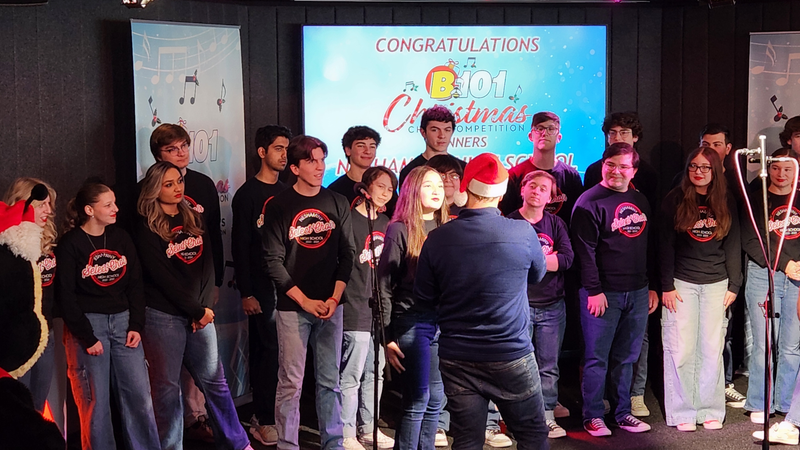 B101's 9-12 Division 2023 Christmas Choir Competition Champions Neshaminy High School Perform at B101