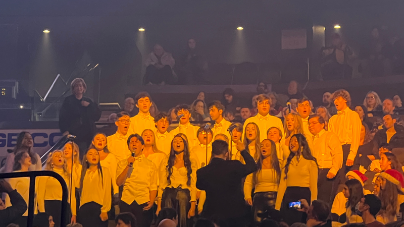 B101 2023 Christmas Choir Competition Winners Open for Trans-Siberian Orchestra at Wells Fargo Center