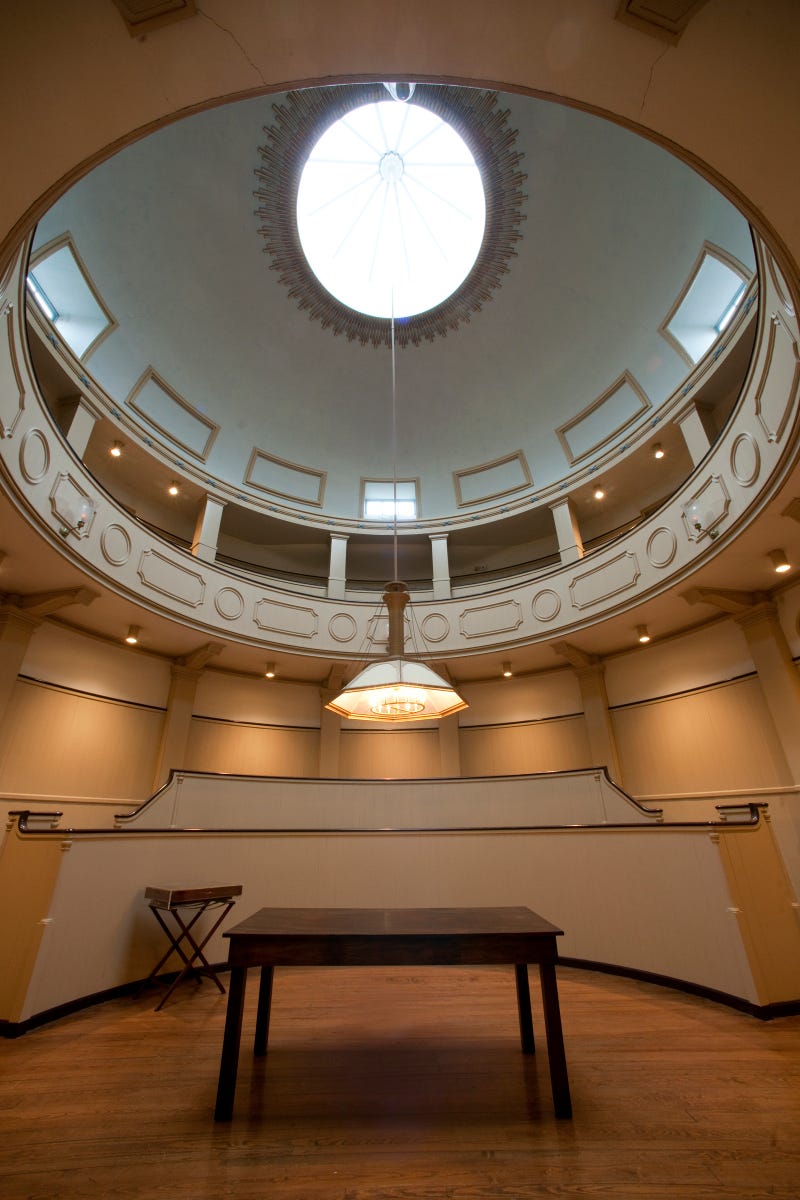 The surgical amphitheater within the dome of Pennsylvania Hospital's Pine Building.
