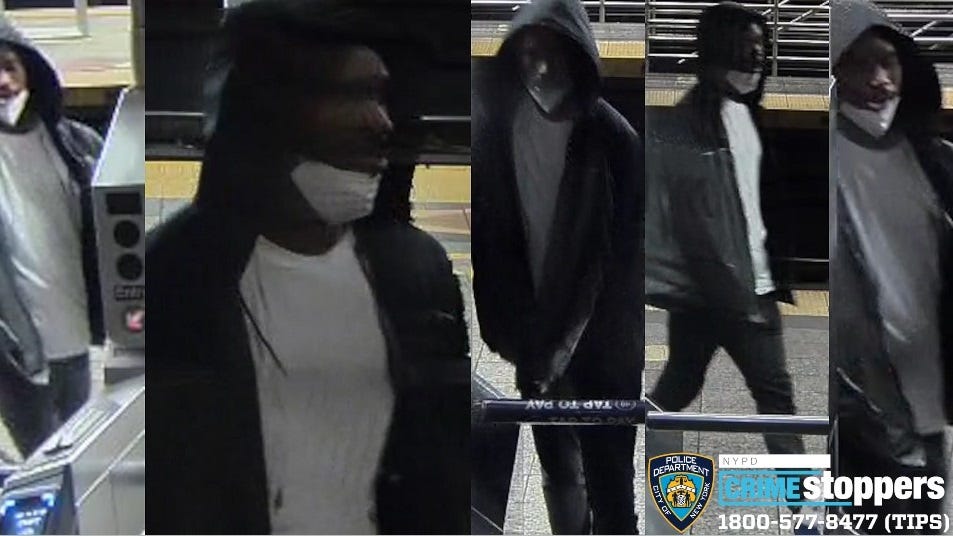Man punched in face, robbed while waiting for Brooklyn subway train; suspect sought