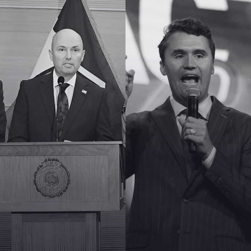 Charlie Kirk and Utah Governor Spencer Cox
