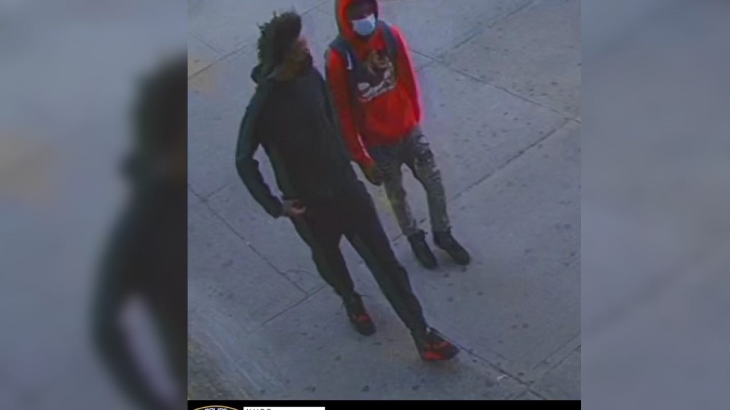 NEW PHOTOS: Teens sought after spray of bullets wounds 2 outside Brooklyn deli