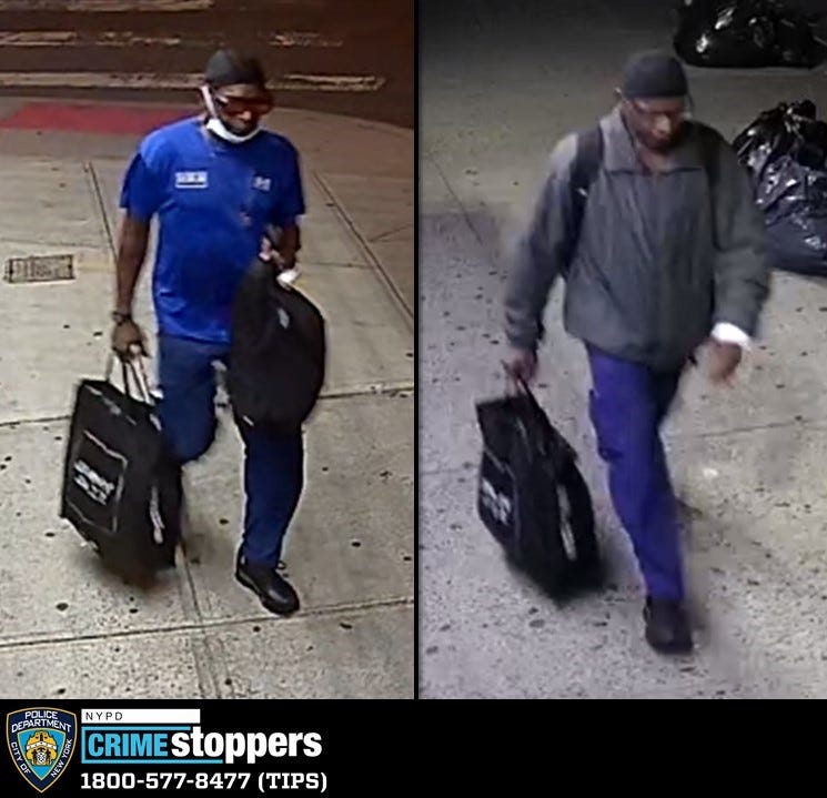 Police are searching for a man who used anti-gay slurs when he stabbed a fellow rider on a Bronx subway train over his loud music early Wednesday.