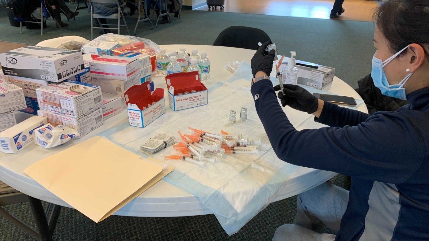 Philly-area vaccine clinic for seniors shows what works, and what doesn't, with Pa. vaccine rollout