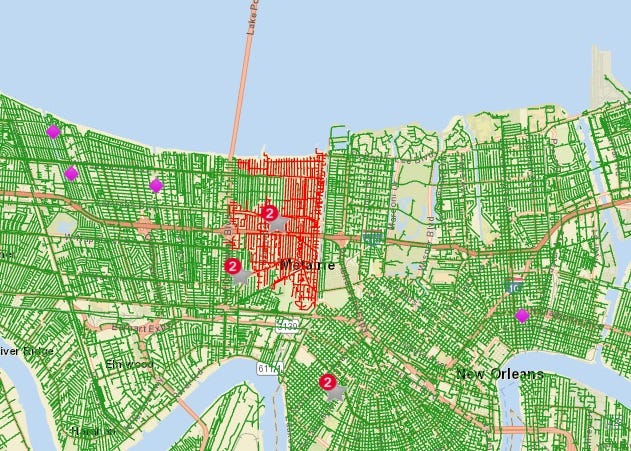 14K+ Entergy customers lose power in Metairie