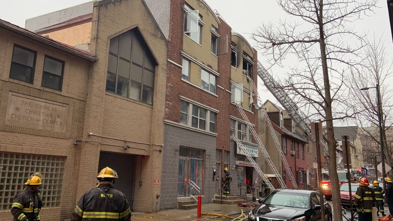 Residents in one Chinatown apartment building are displaced New Year’s Day after a fire ripped through the upper floors of their building.